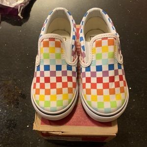 Vans classic slip-on size 8 w/socks BNIB